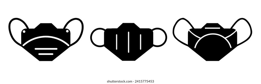 Icono de máscara. Ilustración vectorial de colección de iconos para el negocio. diseño de icono.