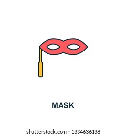 Mask icon. Creative 2 colors design from Mask icon from party icon collection. Perfect for web design, apps, software, printing