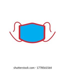 mask icon design ilustration vector templat 