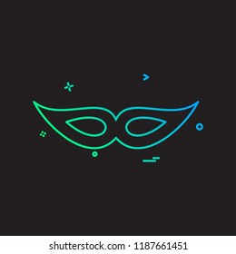 Mask icon design vector