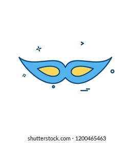 Mask icon design vector