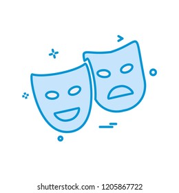 Mask icon design vector