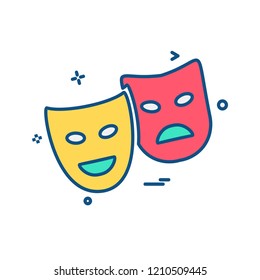 Mask icon design vector