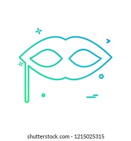 Mask icon design vector