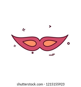 Mask icon design vector