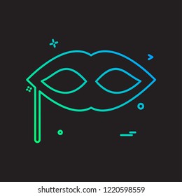 Mask icon design vector