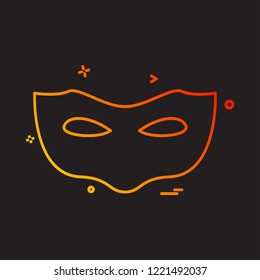 Mask icon design vector