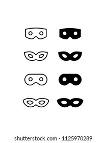 Mask Icon Design Vector Symbol Zorro Anonymous