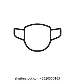 mask icon editable outline stroke vector eps