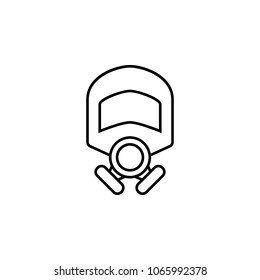 mask icon. Element of simple icon for websites, web design, mobile app, info graphics. Thin line icon for website design and development, app development on white background