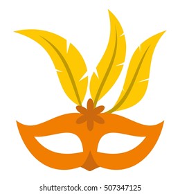 Mask icon. Flat illustration of mask vector icon for web