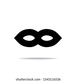 Mask icon flat style design. Vector illustration.