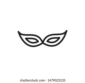Mask icon flat style trendy