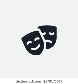 Mask icon flat vector design