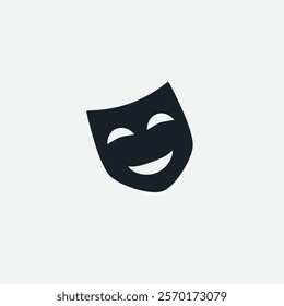 Mask icon flat vector design