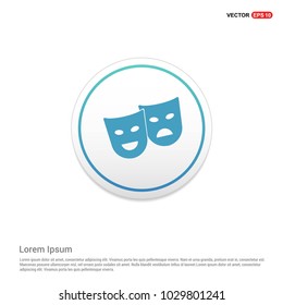 Mask Icon Hexa White Background icon template