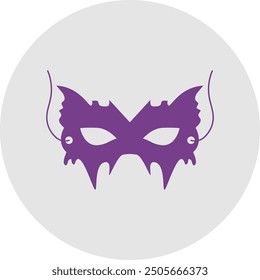 Mask Icon and Illustration for Halloween and Disguise-Themed Designs