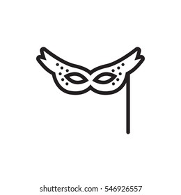 mask icon illustration isolated vector sign symbol