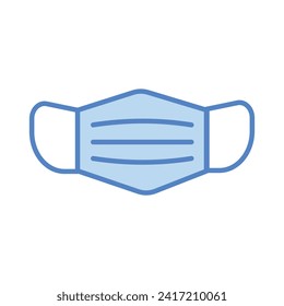 Mask icon isolate white background vector stock illustration