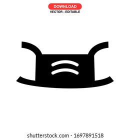 mask icon or logo isolated sign symbol vector illustration - high quality black style vector icons
