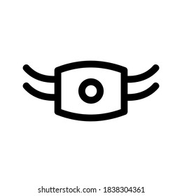 Mask icon or logo isolated sign symbol vector illustration - high quality black style vector icons
