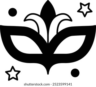 Mask Icon for New Year Celebration and Festive Events, Perfect for Parties and Gatherings