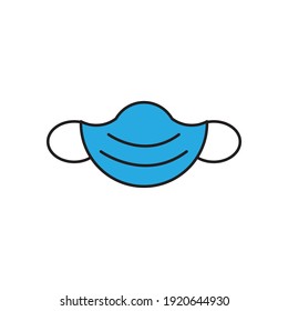 Maskensymbol auf weißem Hintergrund.
Maskensymbol für Ihr Website-Design. Logo, Anwendung, Benutzeroberfläche. Uhrensymbol, Vektorgrafik, EPS10.