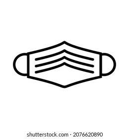 icono de máscara sobre fondo blanco
