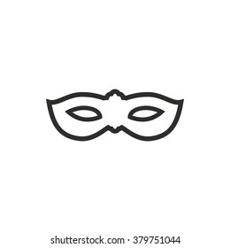 Mask  icon  on white background. Vector illustration.