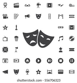 mask icon on the white background
