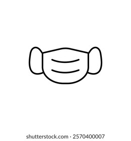 Mask icon Outline thin set