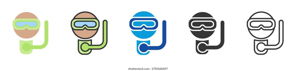 Conjunto de iconos de máscara Multi Style Varias colecciones