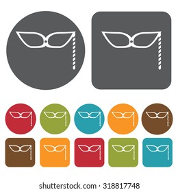 mask icon set. Vector Illustration eps10. 
