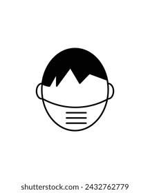 mask icon, vector best flat icon.