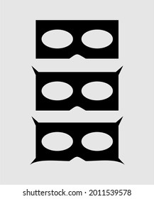 the mask icon vector design