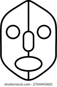 Mask Icon Vector Element line icon design vector icons