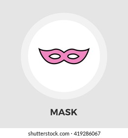 Mask icon vector. Flat icon isolated on the white background. Editable EPS file. Vector illustration.