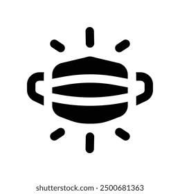 Maskensymbol. Vektorsymbol für Ihre Website, Ihr Handy, Ihre Präsentation und Ihr Logo-Design.