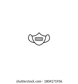 Symbol für medizinische Maske. Vektorgrafik der Maske