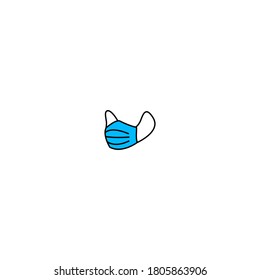 Mask icon. Vector illustration of mask