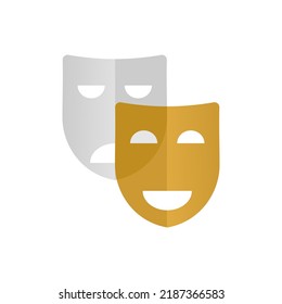 Mask icon, vector illustration. Flat design style ,eps10