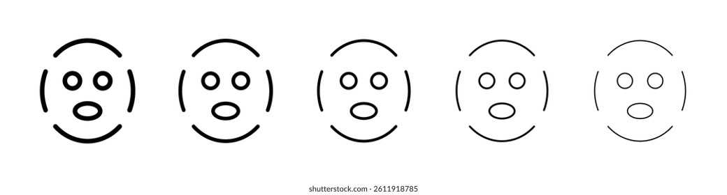 Mask icon Vector logo sign