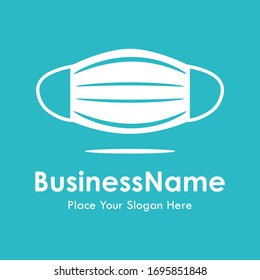 Vektorillustration-Logo-Vorlage für Maskensymbole. Geeignet für Unternehmen, Web, gesund, Schutz-Illustration und Design