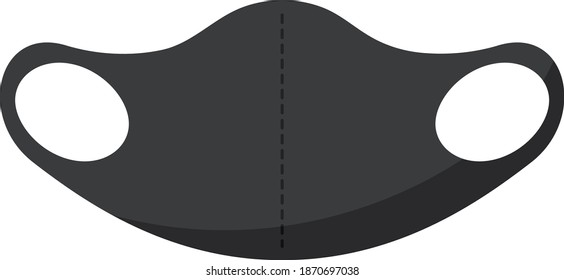 mask icon vector. mask sign on white background. mask icon for web and app