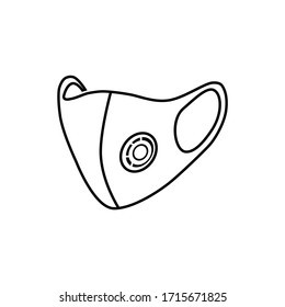 Vector de icono de máscara en diseño plano moderno