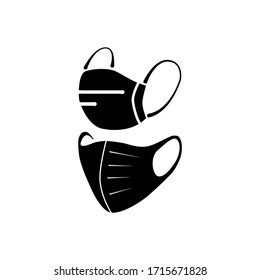 Mask icon vector in trendy flat design