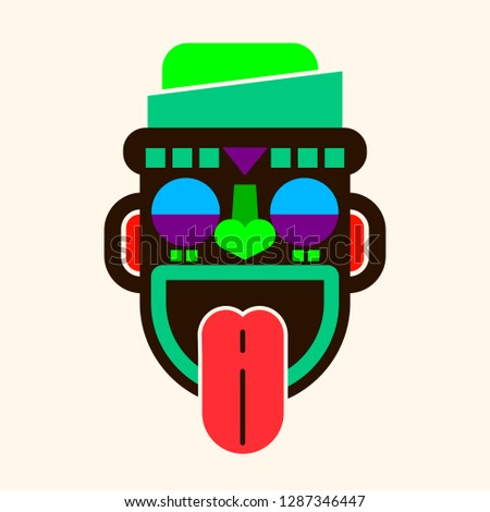 Mask Idol Icon. Cartoon Of Mask Idol 
