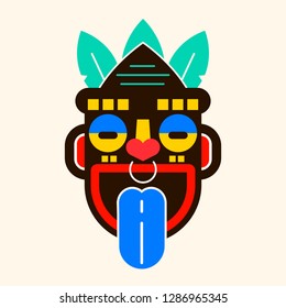 Mask Idol Icon. Cartoon Of Mask Idol Vector 