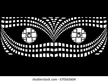 The mask. - illustration, Geometric shape, Digital, Technology