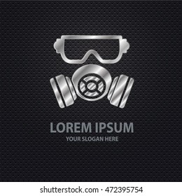 Mask industry design ,silver concept,clean vector